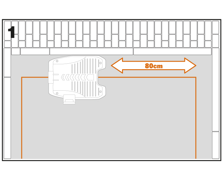 How to properly place the charging base